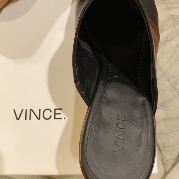 Open-Toe Vince Mules - Picture 2 of 4